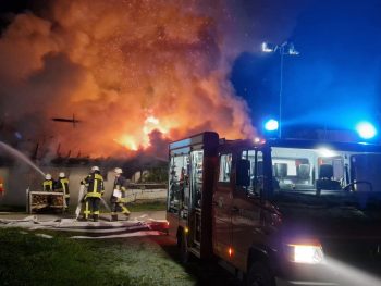 Großbrand bei Reute